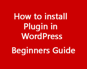 install plugin wordpress